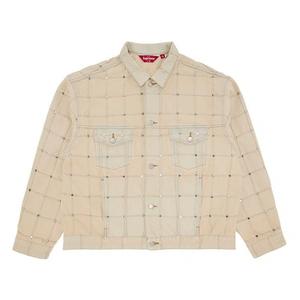 Джинсовые куртки Supreme Studded Seam Denim Trucker Jacket 'Natural'