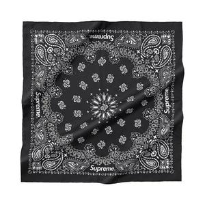 Шарфы Supreme Silk Bandana 'Black'