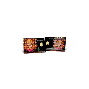 5G Gold Collection 999.9/24K Золотой слиток Махалакшми (0.1 г)