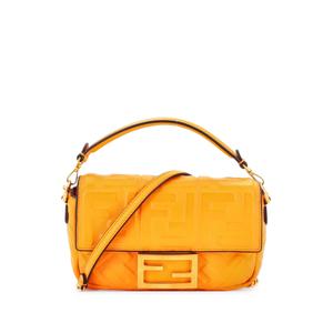 Сумка через плечо мини Baguette NM Bag Zucca Embossed Leather