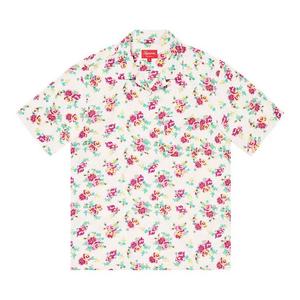 Рубашки на пуговицах Supreme Floral Rayon Short-Sleeve Shirt 'Белый'