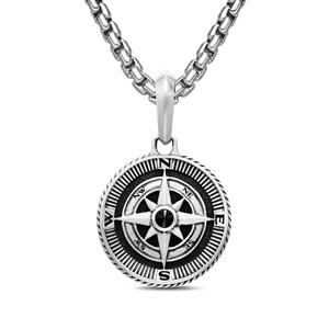 Серебряная подвеска Maritime Compass с бриллиантами (29.5 мм)