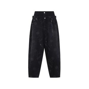 Джинсы с принтом