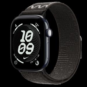Apple Watch Series 12 46 мм, GPS + Cellular, керамика, Night Blue, ремешок After Dark Black Nike Sport Loop