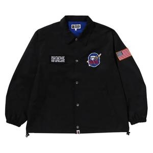 Куртки-бомберы BAPE Space Ape Relaxed Fit Coach Jacket 'Black'
