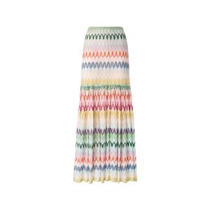 Юбка макси с узором шеврон