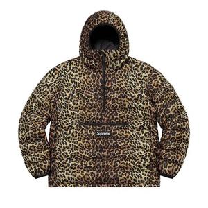 Пуховики Supreme Micro Down Half Zip Hooded Pullover 'Leopard'