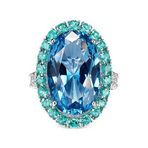 Кольцо Ocean Paraiba Candy Crush с камнями
