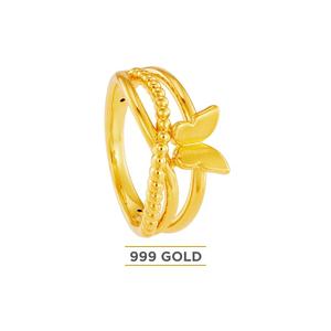HABIB 999/24K Желтое золото Кольцо 9GR01361025