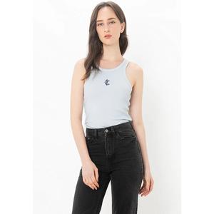 Топ-борцовка без рукавов из рибаны - Calvin Klein Jeans