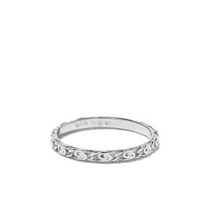 Кольцо Snail Diamond Chain из белого золота