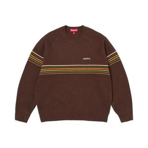 Свитера Supreme Raised Stripe Sweater 'Коричневый'