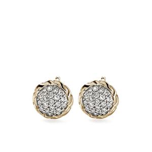 Серьги-гвоздики JH Essential из желтого золота с бриллиантами