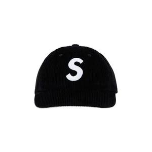 Бейсболки Supreme Corduroy S Logo 6-Panel 'Black'