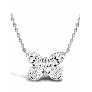Колье Butterfly из белого золота с бриллиантами