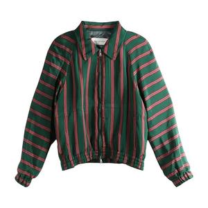 Куртки Dries Van Noten Куртка в полоску Fluid Striped Jacket «Bottle»