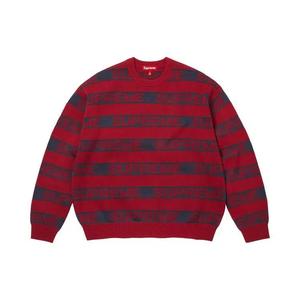 Sweaters Supreme Stripe Logo Sweater 'Красный'