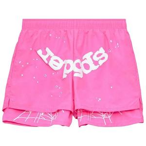 Шорты Sp5der OG Web Double Layer Short 'Pink'