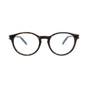 Очки Saint Laurent Round Frame Acetate Optical Frames 'Havana/Gold/Transparent'