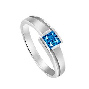 HABIB Кольцо мужское Princess Blue Sapphire из серебра 925 с палладием 22989(PLD)-BS