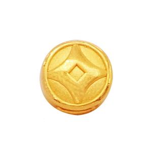 [СПЕЦИАЛЬНЫЙ] LITZ 999 (24K) Золотой медный талисман EPC0776 (0.17г+/-)