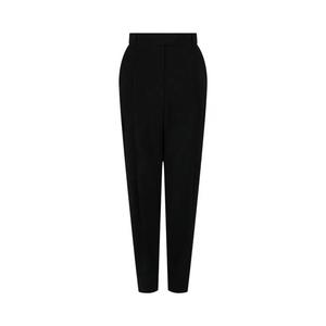 Брюки Alexander McQueen Pleated Wool 'Черный'