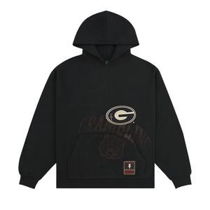 Худи Cactus Jack by Travis Scott x Mitchell & Ness Толстовка университета Грэмблинг Стэйт 'Черный'