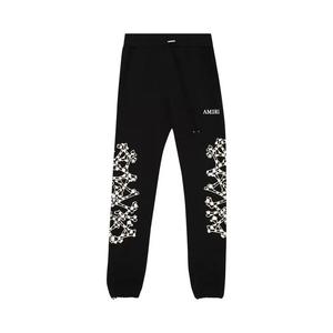 Спортивные штаны Amiri Checkered Bones Sweatpant 'Черный'