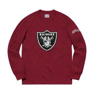 Футболки с длинным рукавом Supreme x NFL Raiders '47 Thermal 'Maroon'