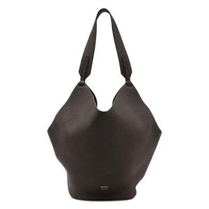 Сумки-тоут Khaite Small Lotus Tote Bag «Dark Brown»