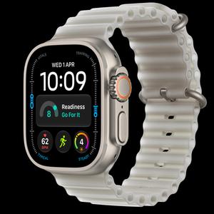 Apple Watch Ultra 4 49 мм, GPS + Cellular, титан, Natural, ремешок Translucent Gray Ocean Band