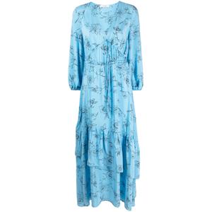 Платье макси с цветочным принтом