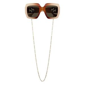 Солнцезащитные очки Gucci Square «Havana/Ivory/Коричневый»