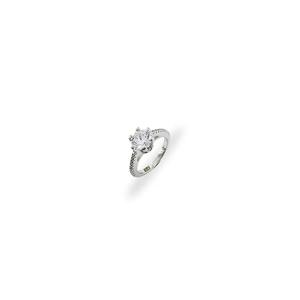 MJ Jewellery 925 Серебряное кольцо SC508 с покрытием из белого золота