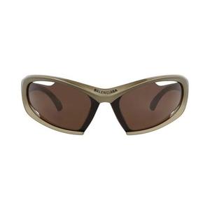 Солнцезащитные очки Balenciaga Shield-Frame Bio Injection Sunglasses 'Green/Brown'