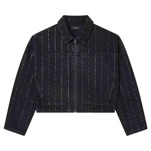 Свитеры PURPLE BRAND Pinstripe Hotfix Carpenter Sweater 'Black'