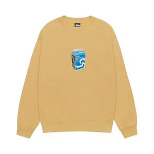 Свитер с круглым вырезом Stussy Milk Crew 'Curry'