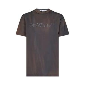 Футболки Off-White Bookish Land Slim Short-Sleeve Tee 'Petrol'