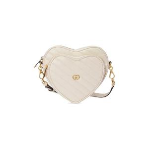 Сумки через плечо Gucci Interlocking G Mini Heart Shoulder Bag 'Mystic White'