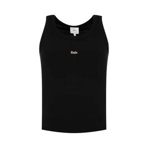 Топы-майки Rhude Logo Ribbed Tank Top 'Черный'