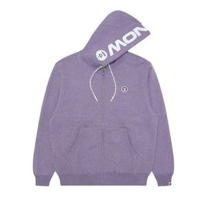 Толстовки на молнии AAPE Now Zip-Up Hoodie 'Purple/Heather'