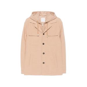 Куртка на пуговицах с капюшоном