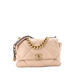 Большая стеганая сумка через плечо 19 Flap Bag
