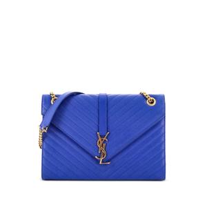 Большая сумка на плечо Classic Monogram Envelope Satchel Matelasse Chevron Leather