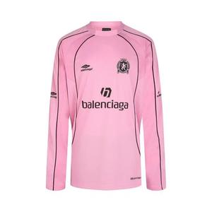 Джерси Balenciaga Oversized Long-Sleeve Jersey 'Розовый/Черный'