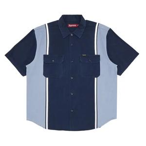 Овершоты Supreme Reflective Stripe Short-Sleeve Work Shirt 'Navy'