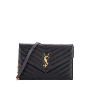 Стеганая сумка через плечо Classic Monogram Wallet on Chain