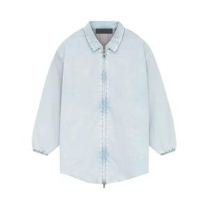 Джинсовые куртки Fear of God Essentials Kids Filled Shirt Jacket 'Light Washed Denim'