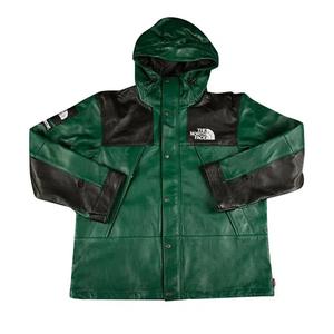 Парки Supreme x The North Face Leather Mountain Parka 'Dark Green'