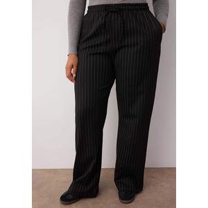 Полосатые вязаные брюки (большой размер)